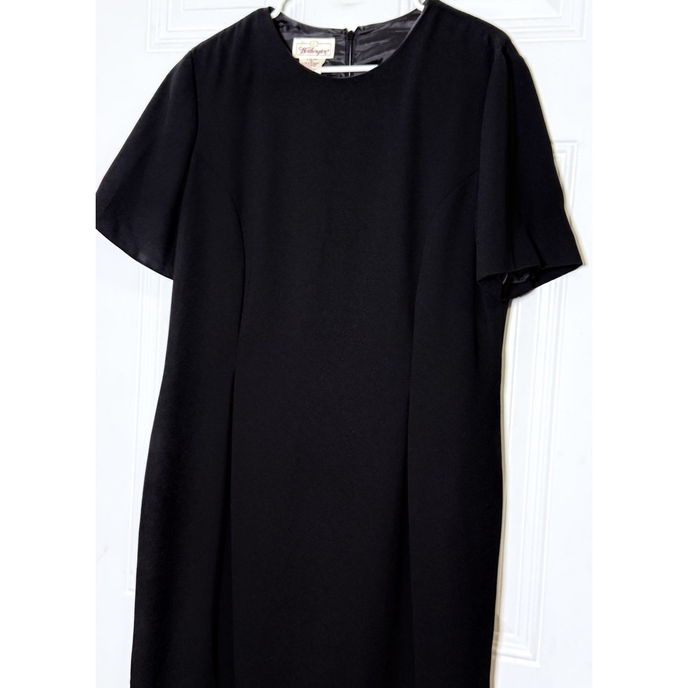 Worthington Black Timeless Classic Dress Career Executive Polished SZ 16 - Picture 7 of 7